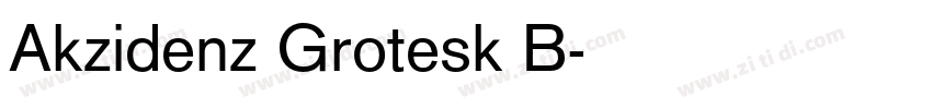 Akzidenz Grotesk B字体转换
